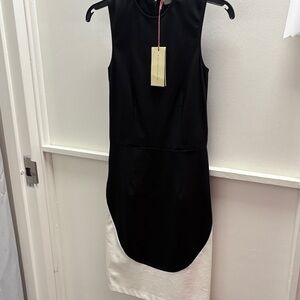 Stella McCartney Elegant Black and White Sleeveless Dress- NWT